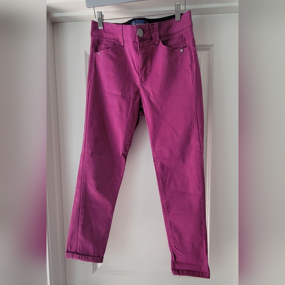EUC- Democracy "Ab"solution Jeans Mid-rise Ankle Skinny Size 6 Pink